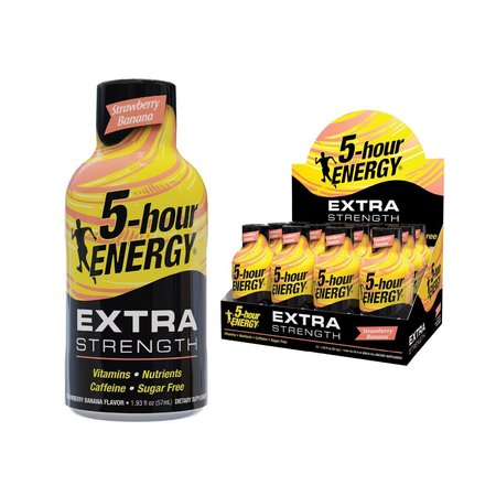 5 HOUR ENERGY Extra Strength Sugar Free Strawberry/Banana Energy Shot 1.93 oz 786127